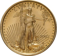 2002 1/10oz American Eagle Gold Coin