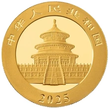 2025 1g Chinese Panda Gold Coin