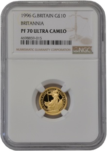 1996 Proof 1/10oz Gold Britannia Coin NGC PF70