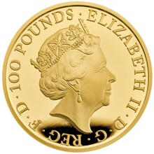 2019 1oz Falcon of the Plantagenets Gold Coin Queen's Beasts Proof Boxed