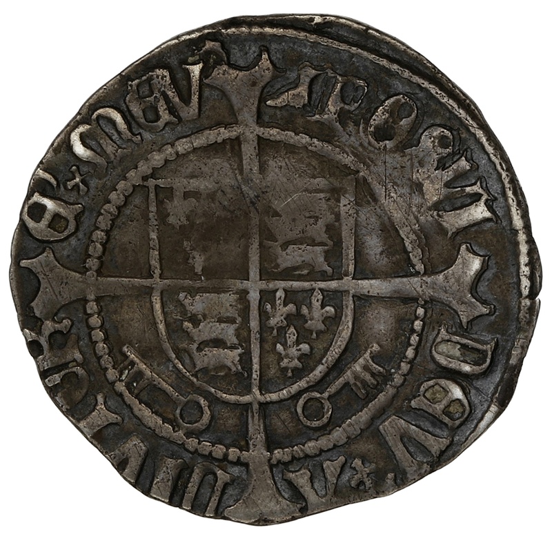 1504-1509 Henry VII Silver Half Groat Twopence Hammered York Arch Bainbridge