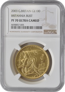 2003 Proof Gold Britannia Coin 1oz NGC PF70