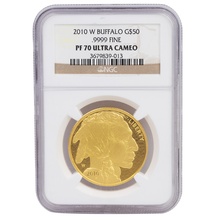 2010 Proof American Buffalo Gold Coin 1oz NCG PF70