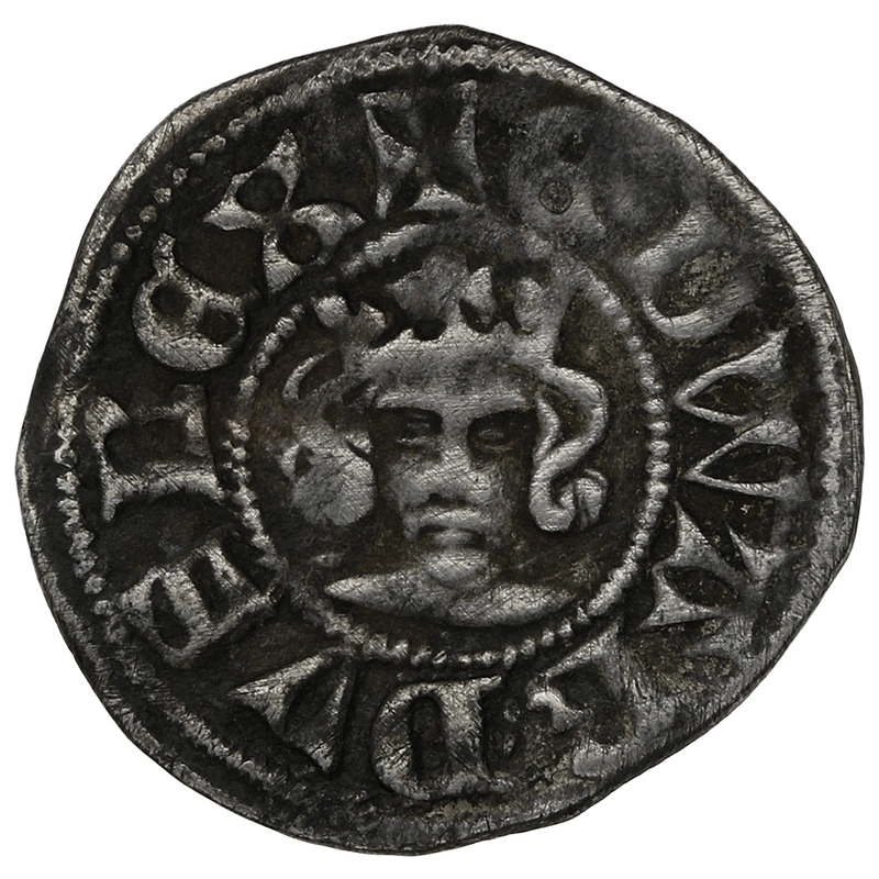 1344-1351 Silver Half Penny Coin Edward III Hammered Florin Coinage
