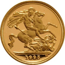 Proof Gold Half Sovereign Grade B