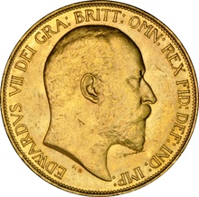 1902 Gold £5 Coin Edward VII Bare Head NGC MS60