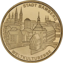 Proof German 100 Euro Gold Coin 2004 UNESCO Weltkulturerbestadt Bamberg Boxed