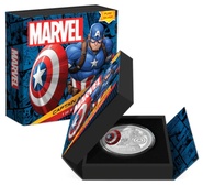 2023 Captain America 1oz Proof Silver Coin Boxed