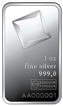 1oz Silver Bar Valcambi