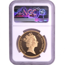 1996 Proof Gold £5 Coin Quintuple Sovereign NGC PF70