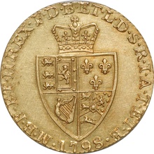 1798 Gold Guinea Coin George III Extremely Fine