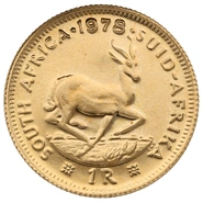 1978 R1 Gold Coin 1 Rand South Africa