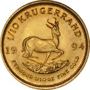 1994 1/10oz Krugerrand Gold Coin