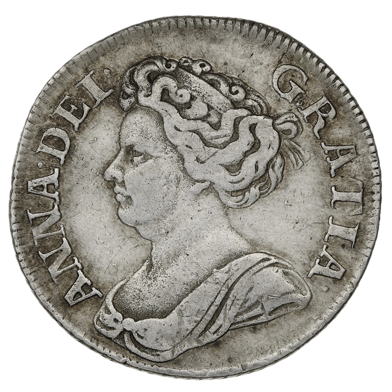 1711 Silver Shilling Coin Queen Anne
