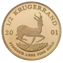 2001 Proof 1/2oz Krugerrand Gold Coin Boxed