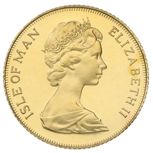 1979 Proof Isle of Man Gold Half Sovereign Elizabeth II Decimal Portrait
