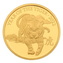 2022 Royal Mint 1oz Year of the Tiger Proof Gold Coin Boxed