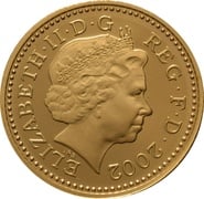 Gold 5p Five Pence Piece