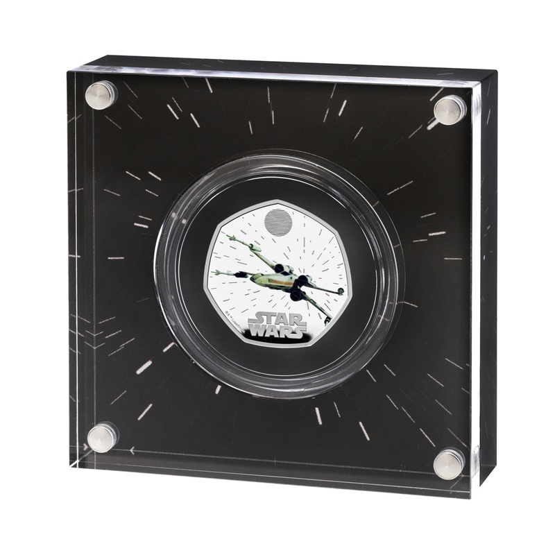 2024 50p X-Wing Star Wars Proof Silver Coin Boxed