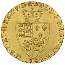 1792 Gold Guinea Coin George III