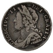 1732 Silver Sixpence Coin George II