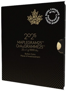 2025 MapleGram 25 x 1g Gold Coins