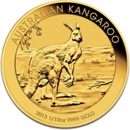 2013 Tenth Ounce Gold Australian Nugget