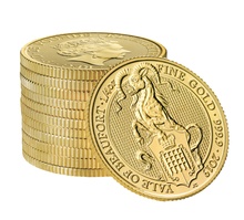 2019 1/4oz Yale of Beaufort Gold Coin Queen's Beasts 