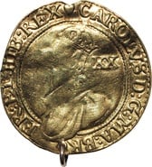 Gold Unite Coin Charles I Fair