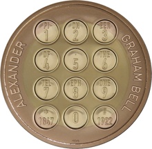 2022 Proof £2 Gold Coin Alexander Graham Bell Boxed