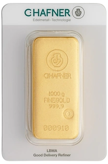 1kg Gold Bar C. Hafner Cast