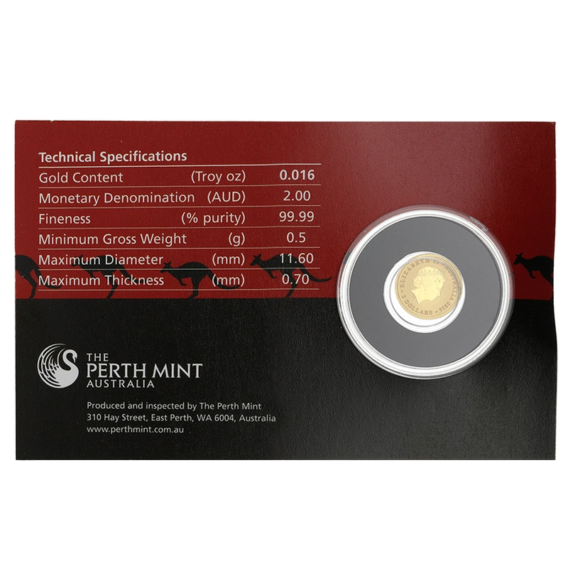 2016 0.5g Australian Mini Roo Gold Coin