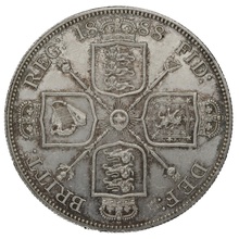 1888 Double Florin Silver Coin Queen Victoria