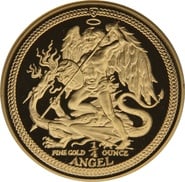 1987 Proof Isle of Man Angel Gold Coin 1/4oz