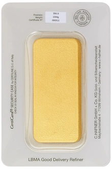 1kg Gold Bar C. Hafner Cast