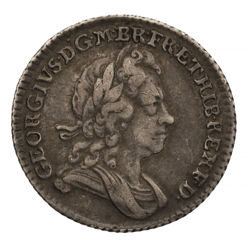 1723 George I Milled Silver Sixpence