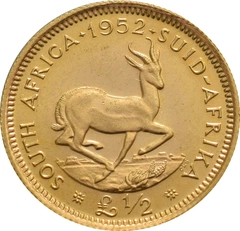 1952 £1/2 Gold Coin South Africa George VI