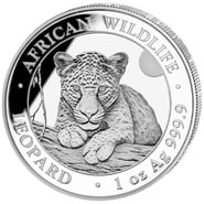 2025 1oz African Wildlife Leopard Silver Coin