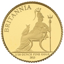 2013 Proof 1/10oz Gold Britannia Coin