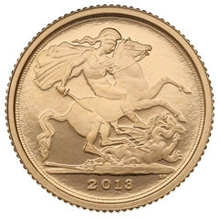 2013 Proof Gold Quarter Sovereign