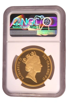 1997 Proof Gold £5 Coin Quintuple Sovereign NGC PF68