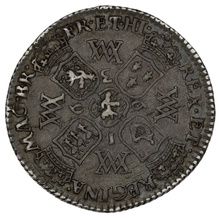 1693 Silver Sixpence Coin William & Mary 