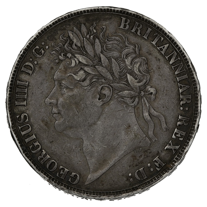 1822 George IV Silver Crown "TERTIO"