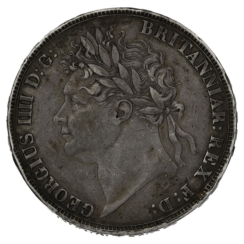 1822 Silver Crown Coin George IV TERTIO