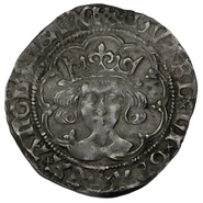 1477-1480 Silver Groat Fourpence Coin Edward IV mm Pierced Cross