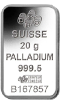 Second Hand Palladium 20g Bar