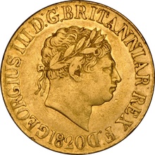 1820 Gold Sovereign Coin George III NGC VF30