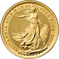 2018 1/2oz Gold Britannia Coin