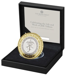 2023 JRR Tolkien Silver £2 Proof Coin Boxed