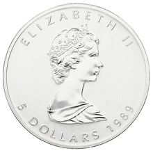 1989 Canadian Silver Maple Leaf Coin 1oz